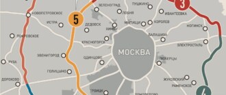 ЦКАД на карте Московской области 2021